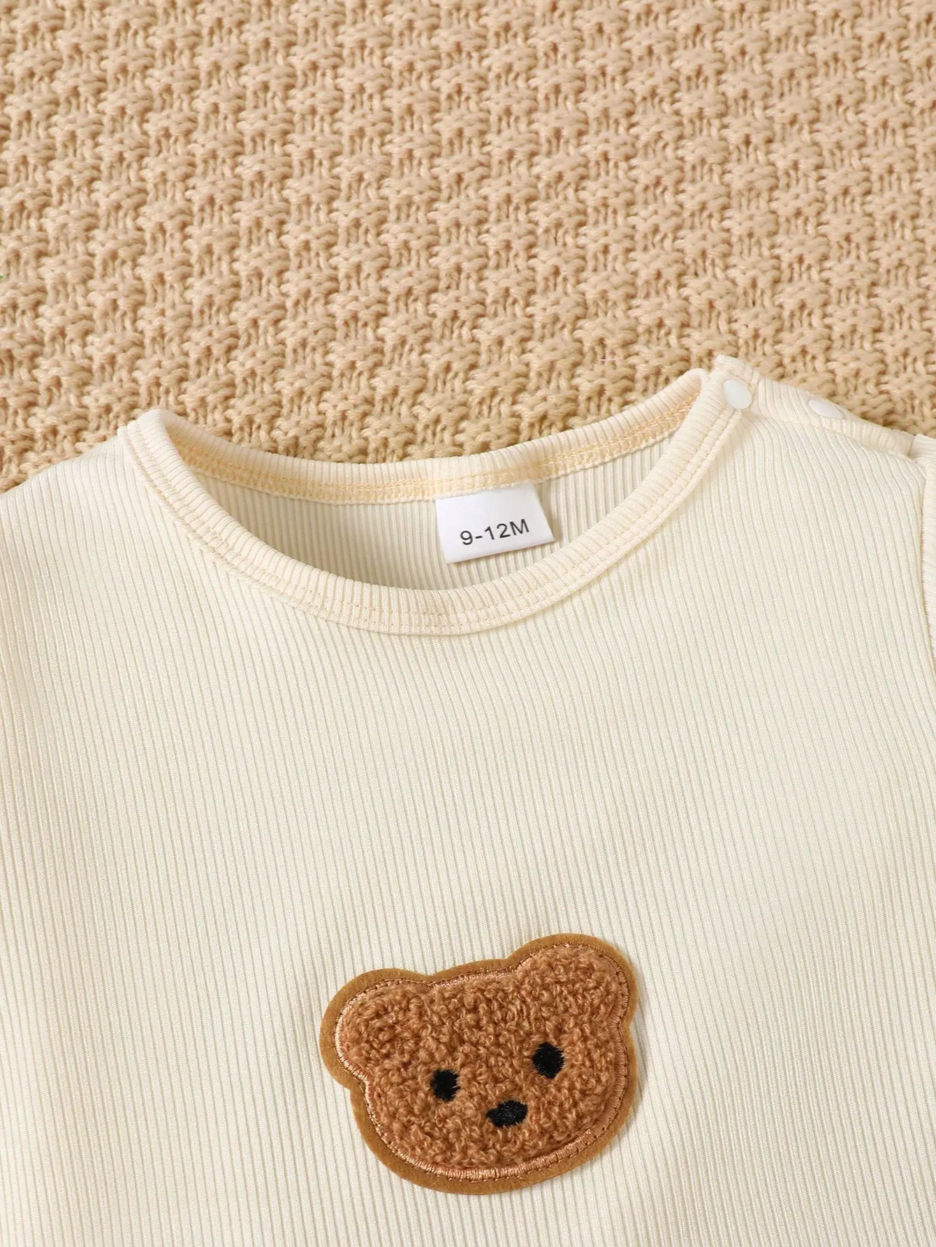 Newborn Baby Boy Jumpsuit Set Cute Little Bear Short sleeved Jumpsuit Shorts for 0-18 Month old Boys' Summer Crawling clothes