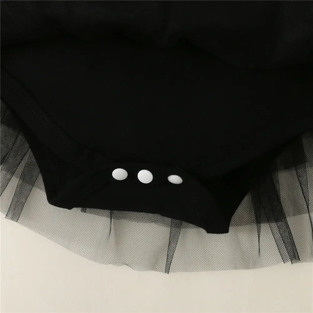 0-18 Months Female Baby Summer Bodysuit Bow and Thin Gauze Fashion Dress+Bow suitable for baby's full Moon shooting Clothing