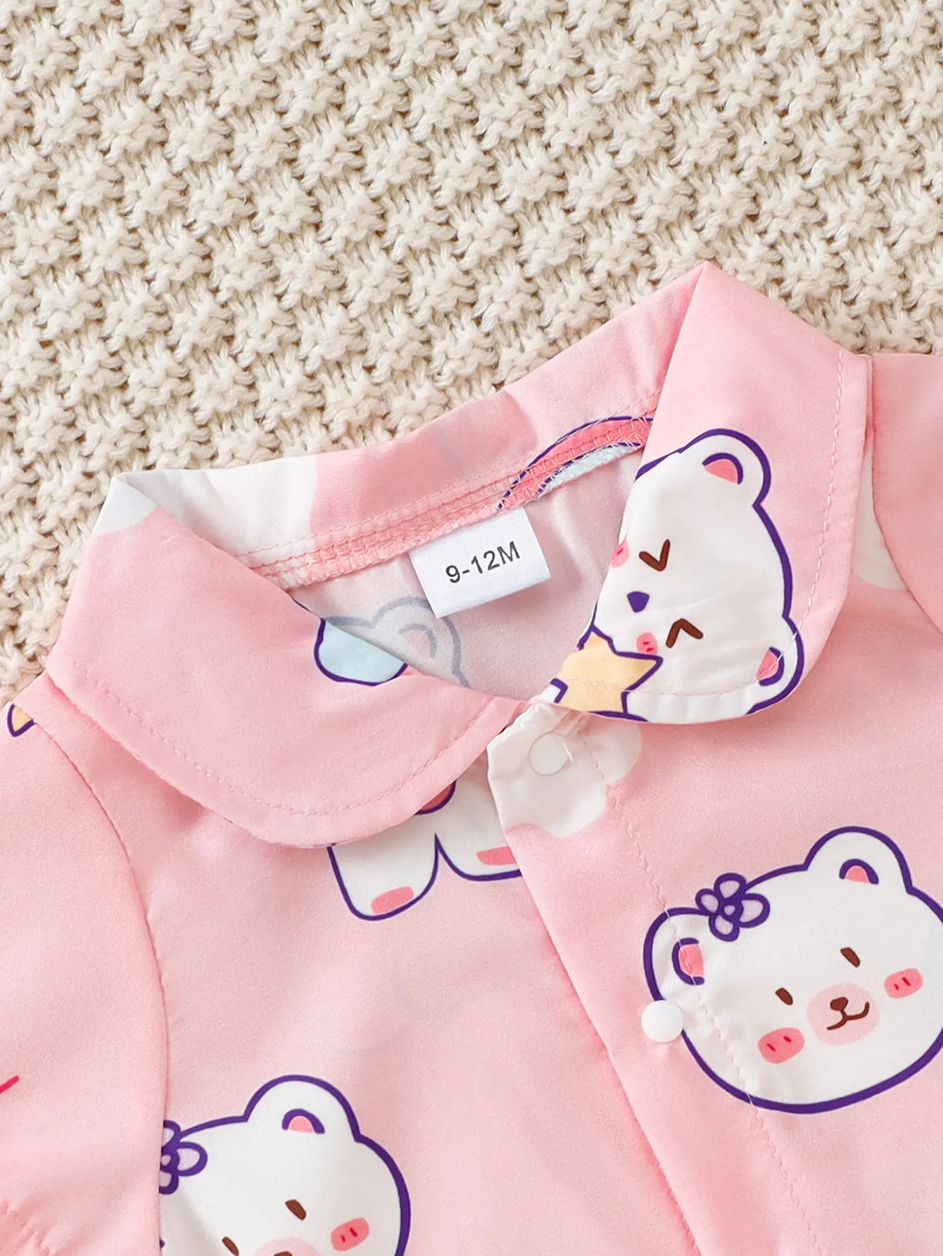 Summer Baby girl Bodysuit Cute Cartoon Print Short sleeved Bodysuit suitable for 0-18 Month old Baby Girls Crawling Clothes