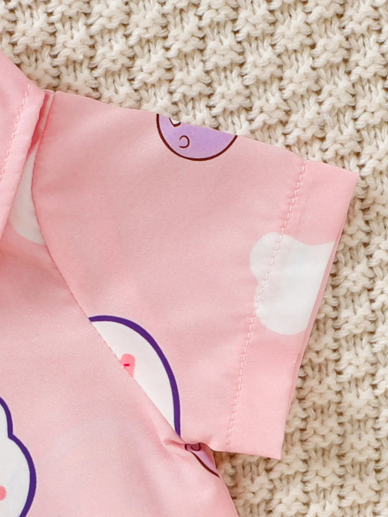 Summer Baby girl Bodysuit Cute Cartoon Print Short sleeved Bodysuit suitable for 0-18 Month old Baby Girls Crawling Clothes