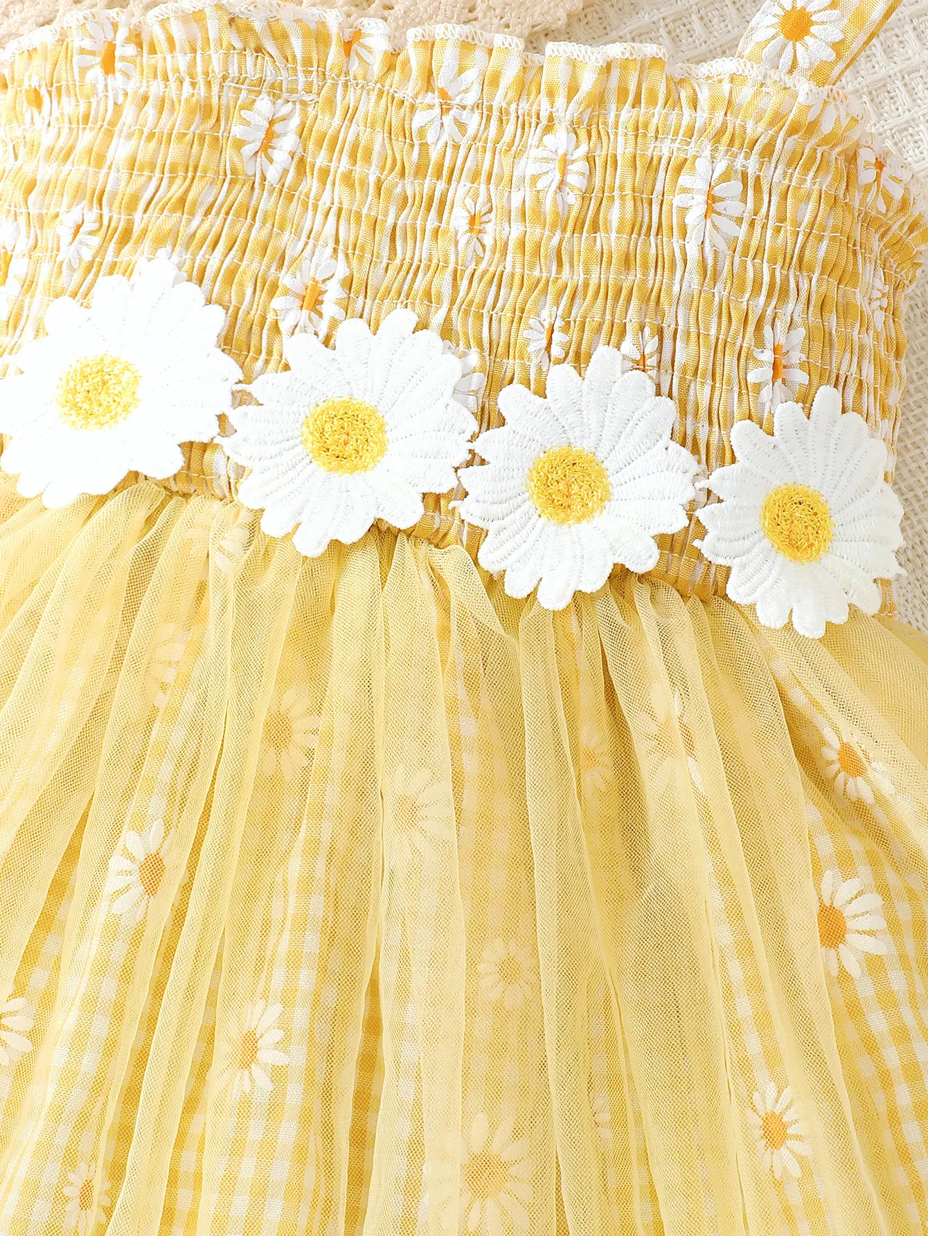 Baby girl Summer Dress Daisy Plaid Chiffon Sweet style Dress+Hat 2Pcs  for Cute Baby Girls aged 0-3 Years Vacation Casual Dress