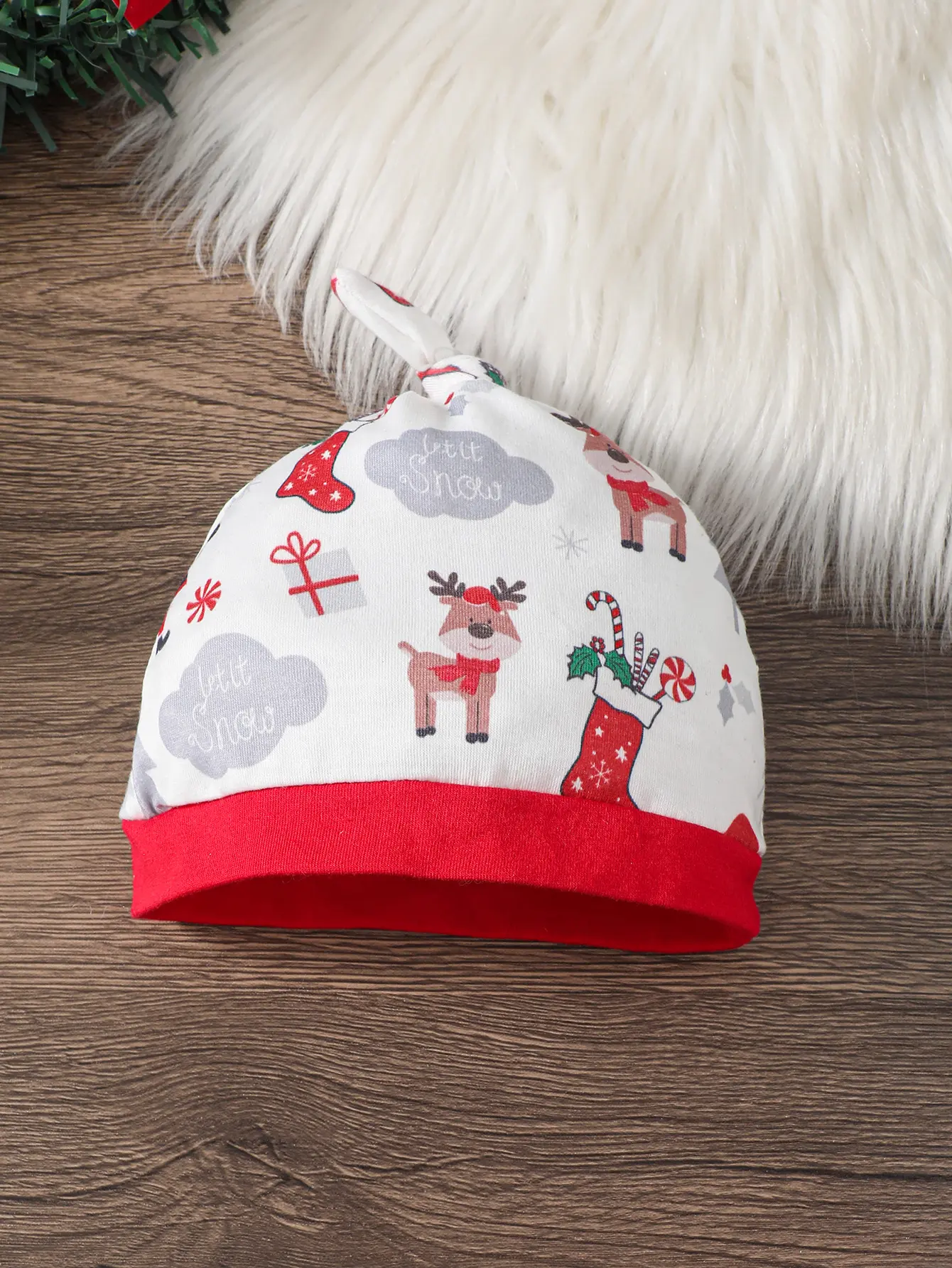 Baby Clothing Santa Claus Bow Bodysuit+Hat 2pc/Set 0-24 Month old Male Baby Christmas clothing Baby gentleman's clothing