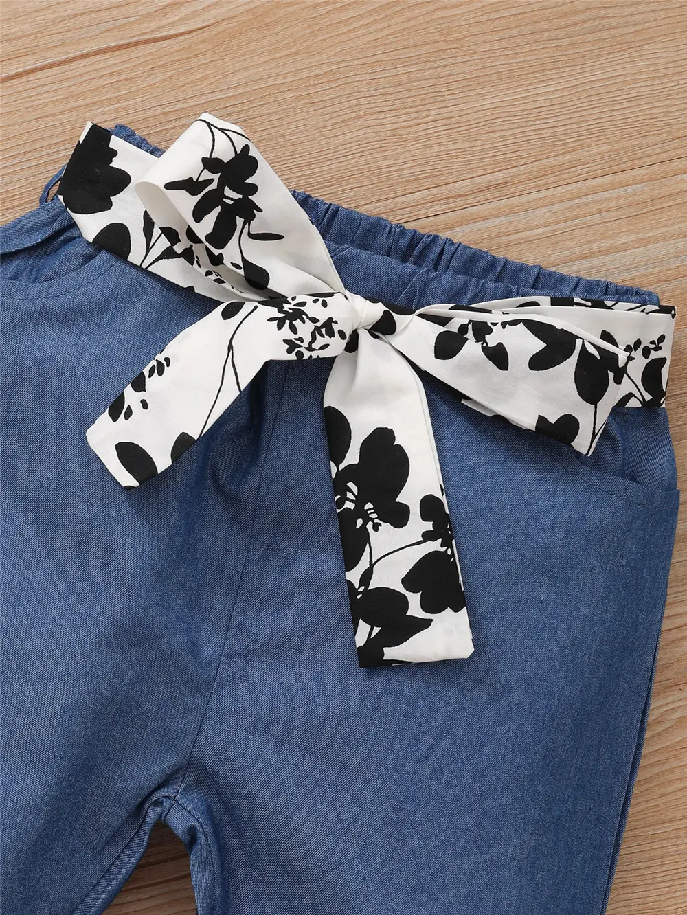 2PCS Clothing Set Kids Girl Floral Long Sleeves Top+Pants Toddler Girl Costume Spring&Autumn Fashion Outfit for Children 1-6Year