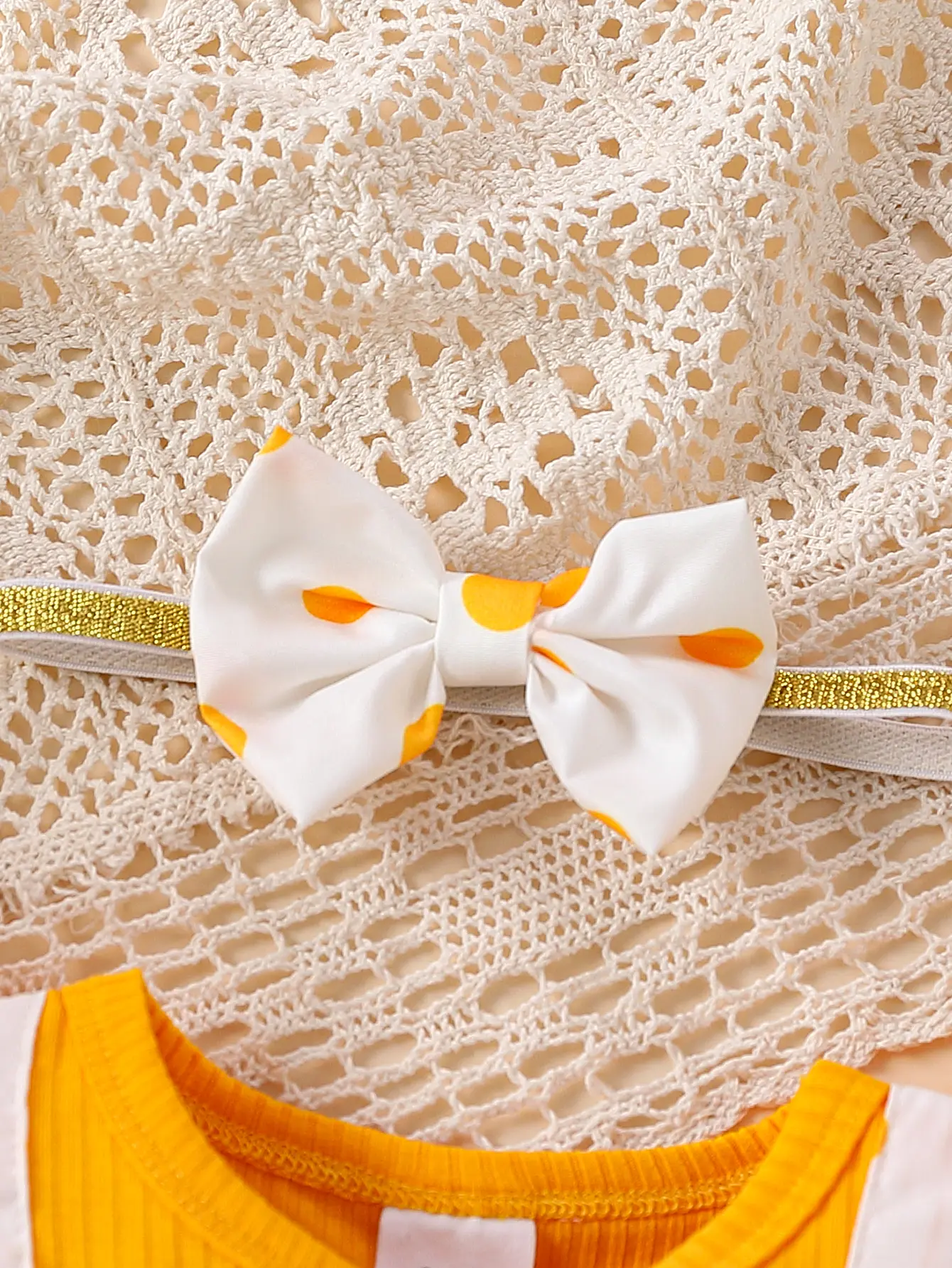 3Pcs Baby Girl Summer Dress Flying sleeves Polka Dots Sweet Style Dress+Bow+Hat 0-18 Months Baby Girl Dress Baby clothes