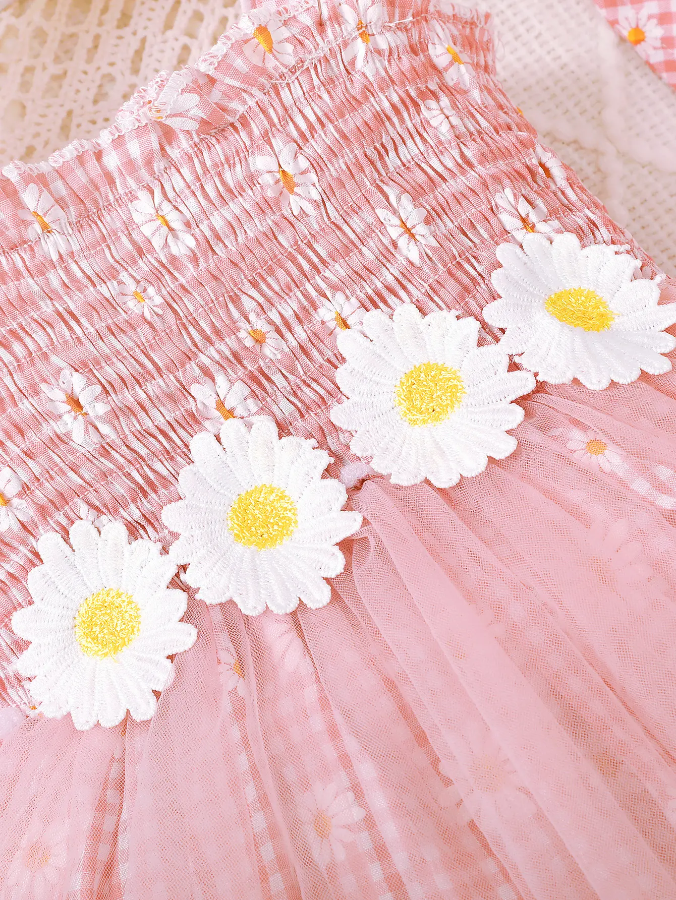 Summer Dress for Baby girls, Butterfly Knot Checkered Daisy Fashion Dress+Hat Two-piece Suitable for 0-3 Year old Toddler Dress