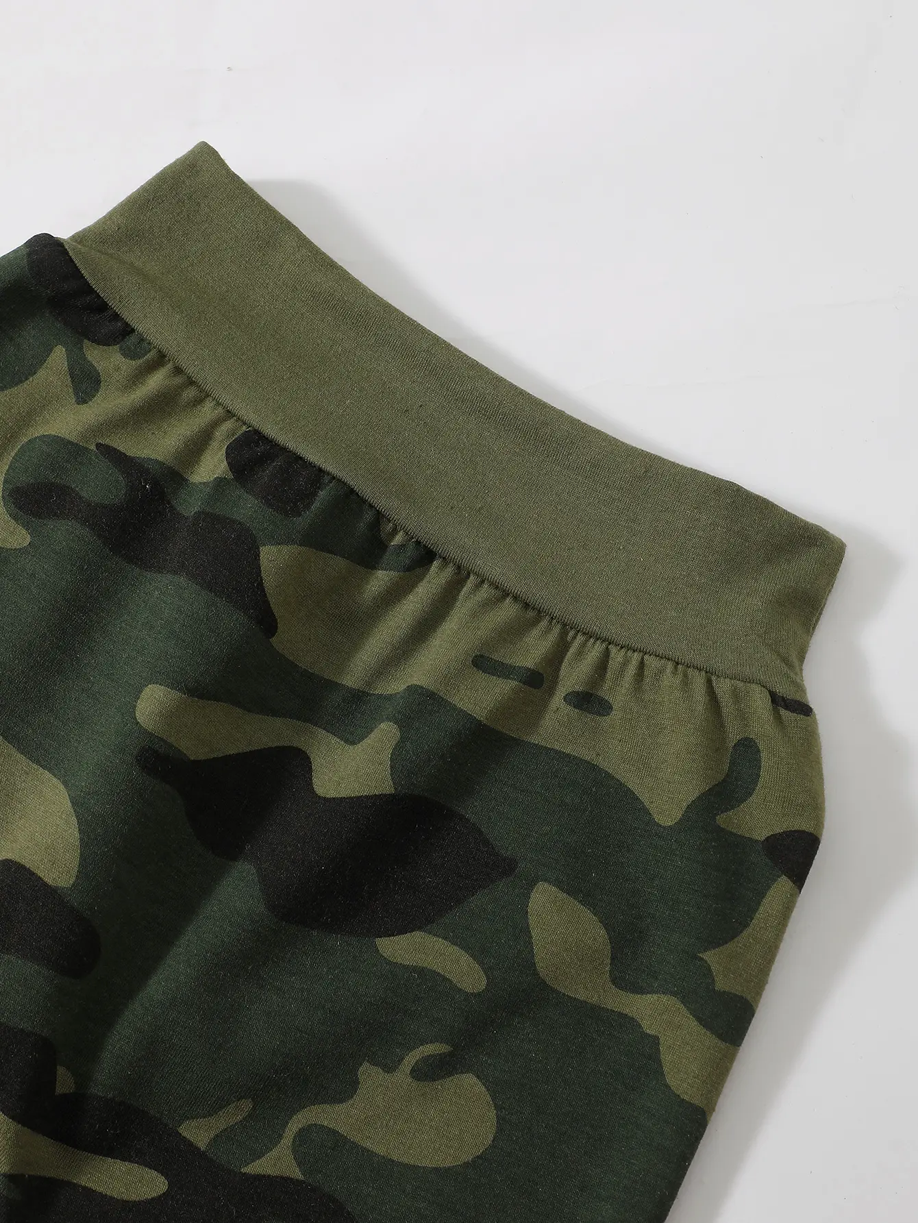 Toddler children's set boy hooded letter Bodysuit +Camouflage Pants 2Pcs/Set 0-3 Year old Boys' Spring and autumn Sports Set