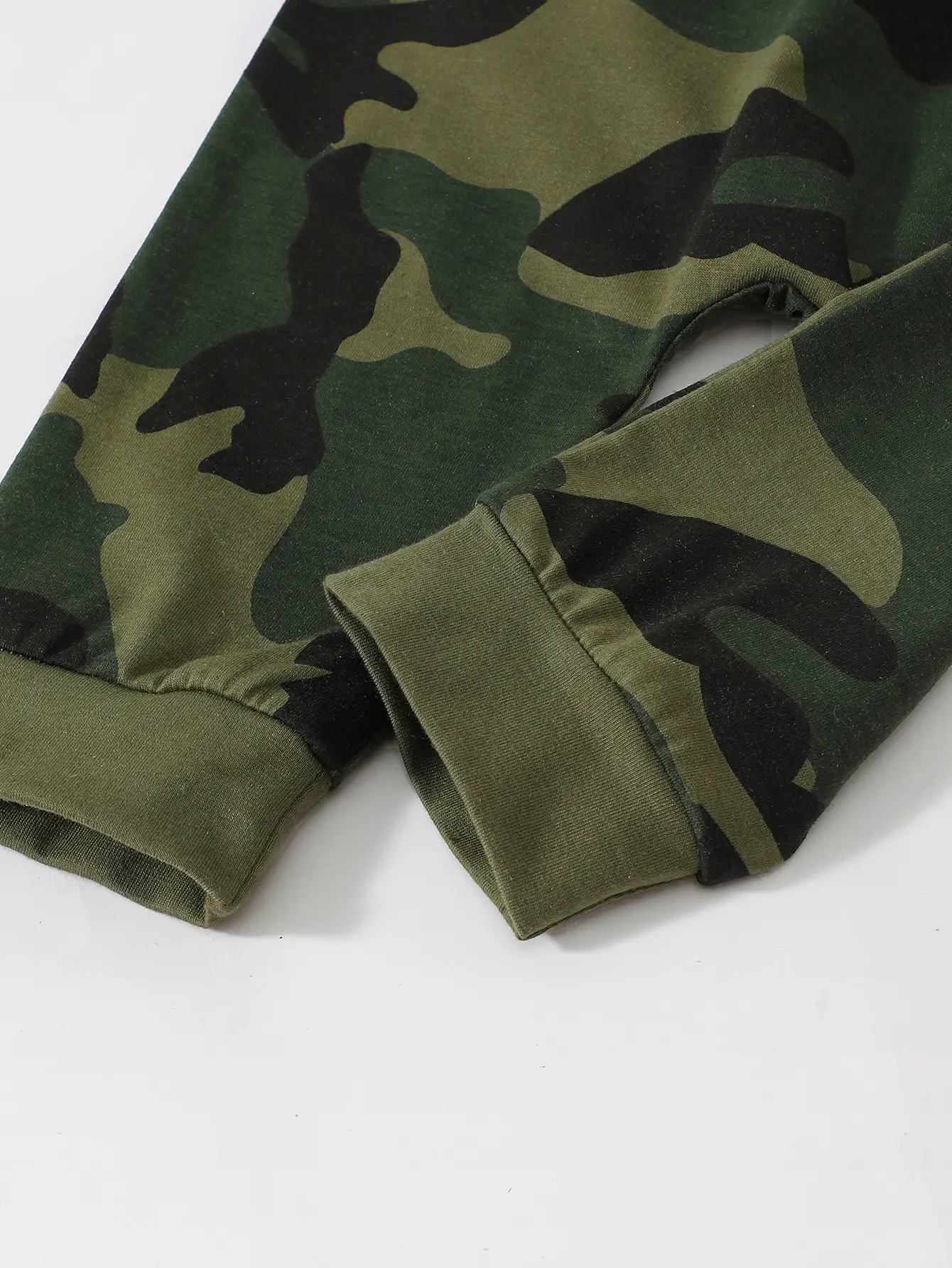 Toddler children's set boy hooded letter Bodysuit +Camouflage Pants 2Pcs/Set 0-3 Year old Boys' Spring and autumn Sports Set