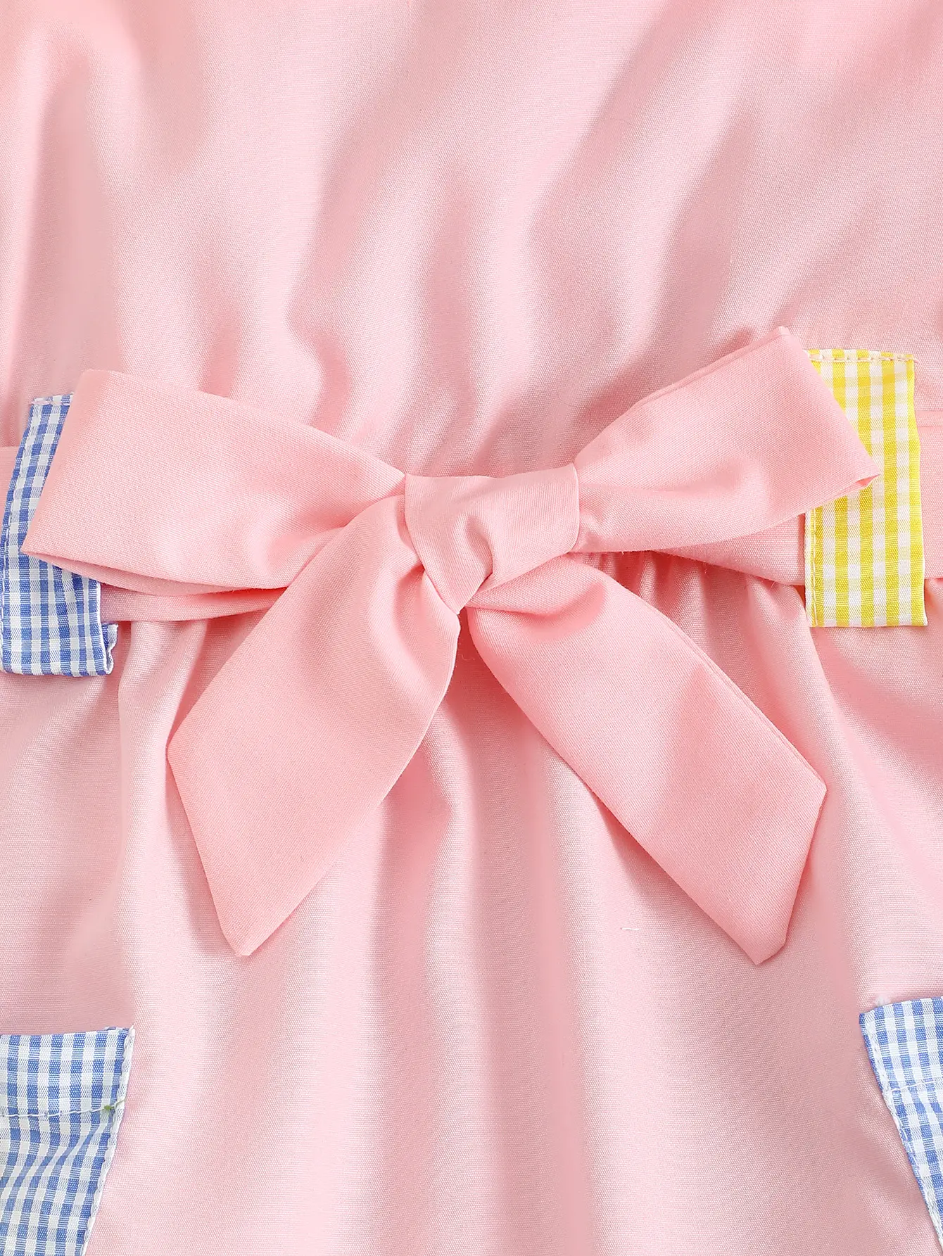4-7 Year old Cute Girls  Dress Suspender Decal Small Pocket Fashion Dress Children Girls  Summer Casual Dress