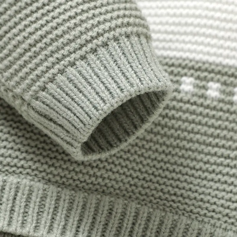 0-18m Baby Boys Rompers Jumpsuits Autumn Winter Turtle Neck Long Sleeve Knitted Newborn Infant Jumpsuits One Pieces Toddler Wear