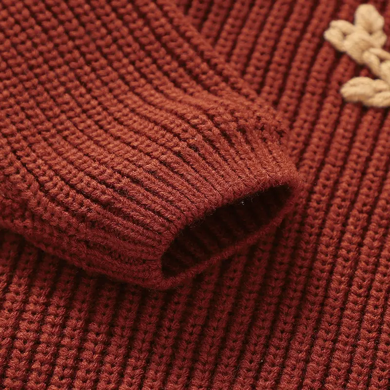 Infantil Baby Sweaters Pullovers Winter Round Neck Full Sleeve Knitting Newborn Boys & Girls Christmas Reindeer Jumpers Costumes