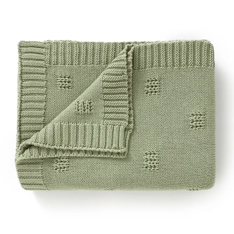 Baby Blankets Newborn Stroller Swaddling Warp Cradle Quilts 100*80cm Super Soft Cotton Knit Infant Child Boy Girl Receiving Mats