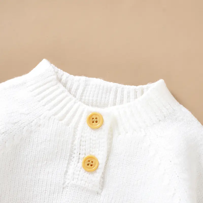 Autumn Baby Sweaters Winter Casual Round Neck Long Sleeve Knit Newborn Infant Boys Pullovers Tops 1-3Y Toddler Knitwear Clothing