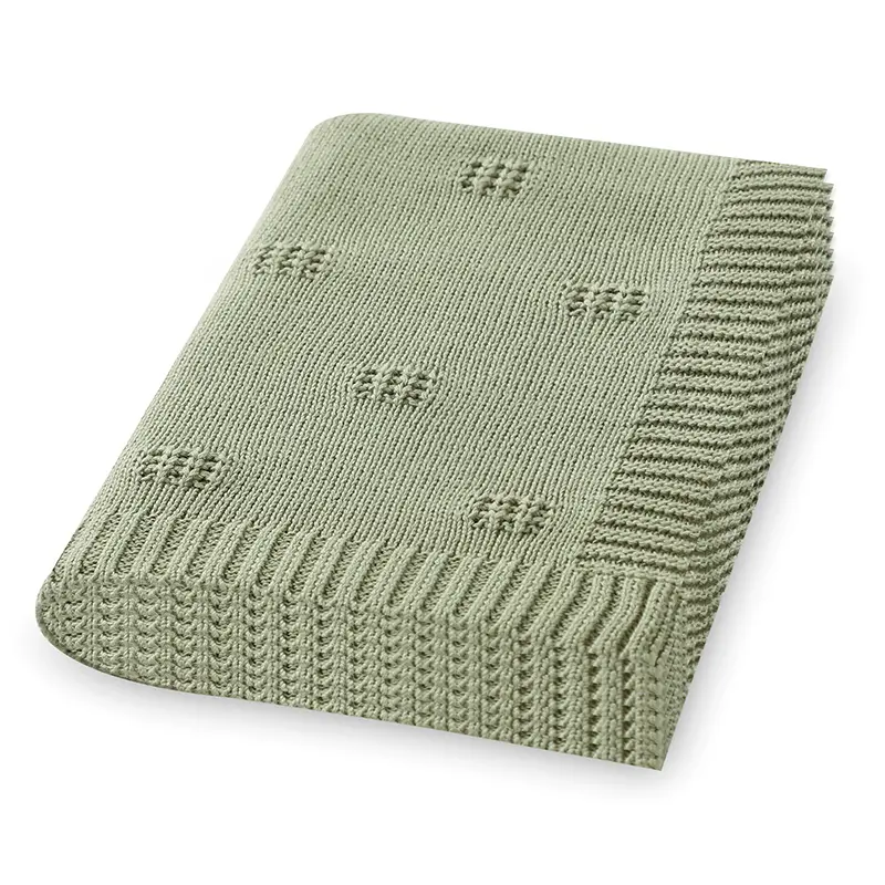 Baby Blankets Newborn Stroller Swaddling Warp Cradle Quilts 100*80cm Super Soft Cotton Knit Infant Child Boy Girl Receiving Mats