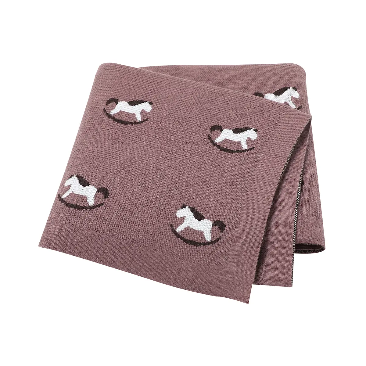 Baby Blankets Swaddle Wrap 100%Cotton Knitted Newborn Boy Girl Stroller Bassinet Sleeping Covers Stuff 100*80cm Bedding Cellular