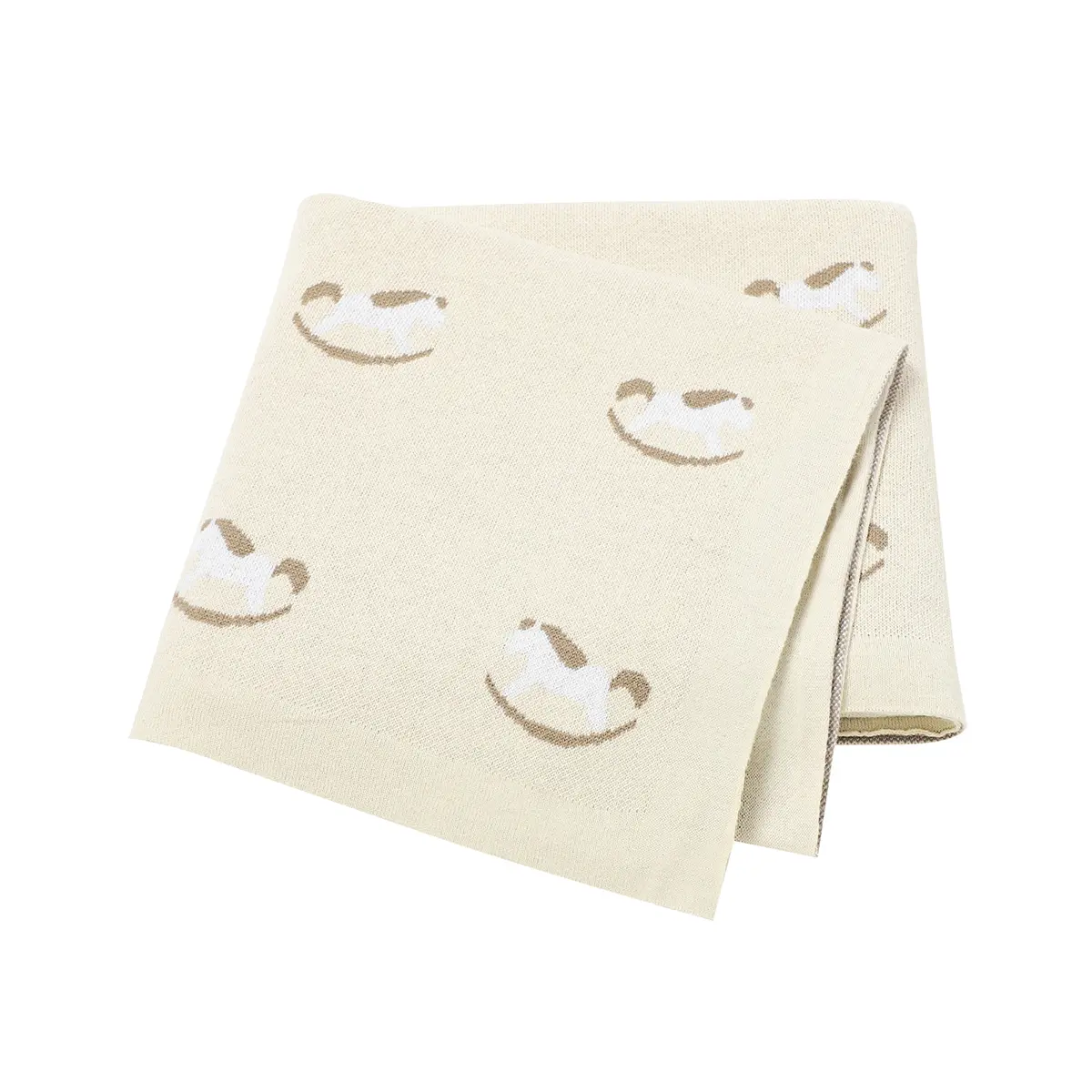 Baby Blankets Swaddle Wrap 100%Cotton Knitted Newborn Boy Girl Stroller Bassinet Sleeping Covers Stuff 100*80cm Bedding Cellular