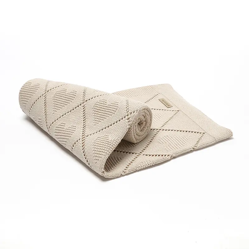 Baby Knitted Swaddle Blankets Super Soft Newborn Boys Girls Stroller Bedding Sleeping Covers 90*70cm Toddler Cotton Throw Quilts