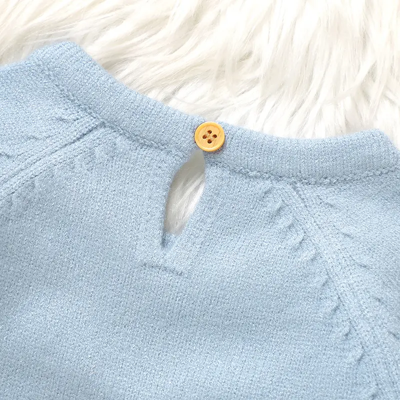 Newborn Baby Rompers Autumn Winter Long Sleeve O-Neck Infantil Boys Girls Knitted Jumpsuts 0-18 Months Toddler Outfits Playsuits