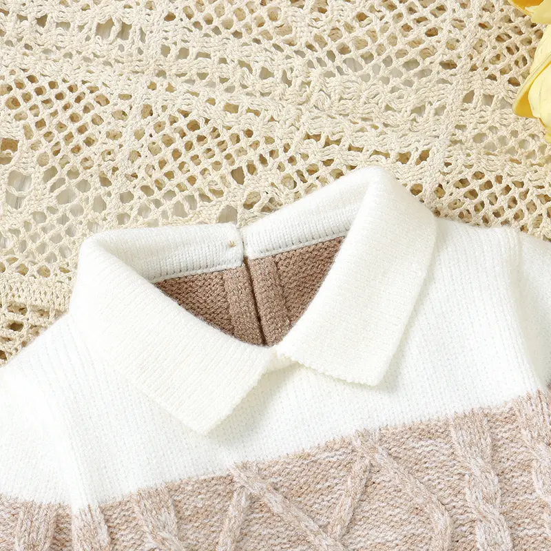 Baby Boys Knit Rompers Autumn Winter Turtle Neck Long Sleeve Newborn Infant Jumpsuits Clothes 0-18m Toddler Playsuits One Pieces
