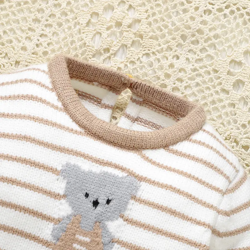 Newborn Baby Rompers Autumn Casual Long Sleeve Knitted Infant Boys Girls Jumpsuits Outfits One Pieces Toddler Playsuits Clothing