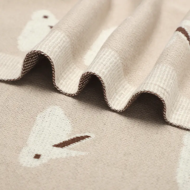 Baby Blankets Cotton Super Soft Knitted Newborn Boys Girls Month Stroller Bedding Swaddle Wrap Covers 100*80cm Receiving Quilts