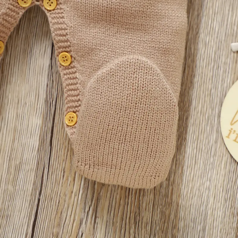 Newborn Baby Rompers Autumn Casual Long Sleeve Knitted Infant Boys Girls Jumpsuits Outfits One Pieces Toddler Playsuits Clothing