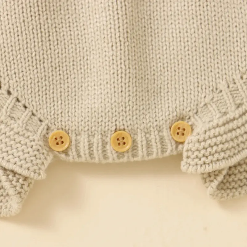 Newborn Infant Baby Girls Bodysuits Solid Sleeveless Knitted Toddler Onesie Coveralls One Pieces Fashion Children Clothing 0-18m