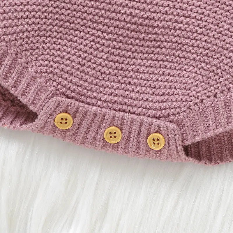 Baby Knitted Bodysuits Spring Autumn Sleeveless Newborn Infant Girls Strap Onesie 0-18m Toddler Boys One Piece Coveralls Clothes