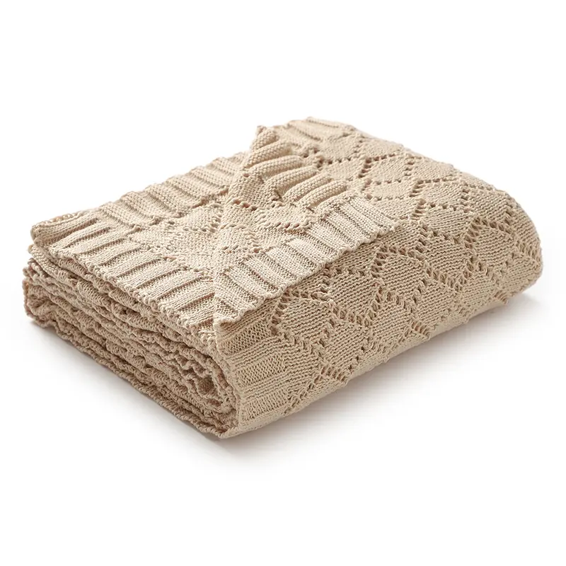 Baby Blanket Super Soft knitted Newborn Stroller Bed Sleeping Cover Toddler Infant Bedding Muslin Swaddle Wrapper 100*80CM Plaid