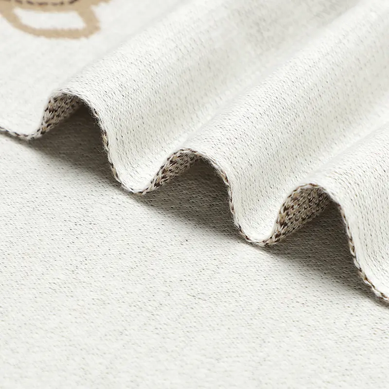 100*80cm Baby Unisex Blankets Ultra-Soft Newborn Boys Girls Cotton Knit Month Stroller Basket Bed Cradle Quilt Children Cellular
