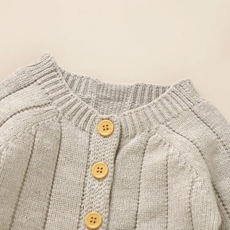 Baby Jumpsuits Knitted Solid Color Newborn Boys Girls Full Sleeve Rompers Hats Clothes Sets 2pcs Infant Toddler Playsuits Outfit