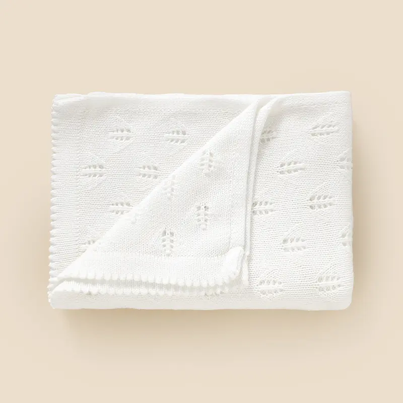 Baby Blankets Knitted 90*70cm Newborn Boys Girls Stroller Swaddle Wrap Sleeping Stuff Solid Cotton Infantil Receiving Quilts Mat