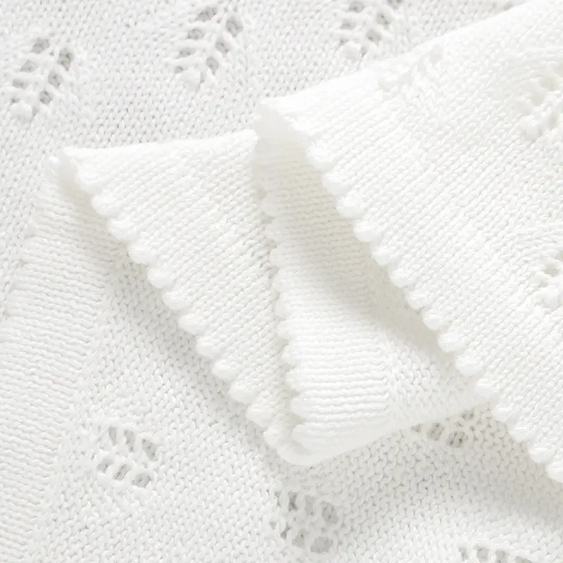 Baby Blankets Knitted 90*70cm Newborn Boys Girls Stroller Swaddle Wrap Sleeping Stuff Solid Cotton Infantil Receiving Quilts Mat