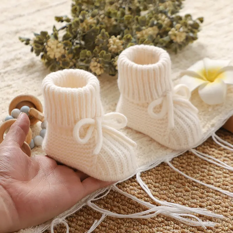 Baby First Walker Shoes Knitted 0-1Y Breathable Lightweight Newborn Infant Boys Girls Non-Slip Sock Shoes Toddler Child Footwear