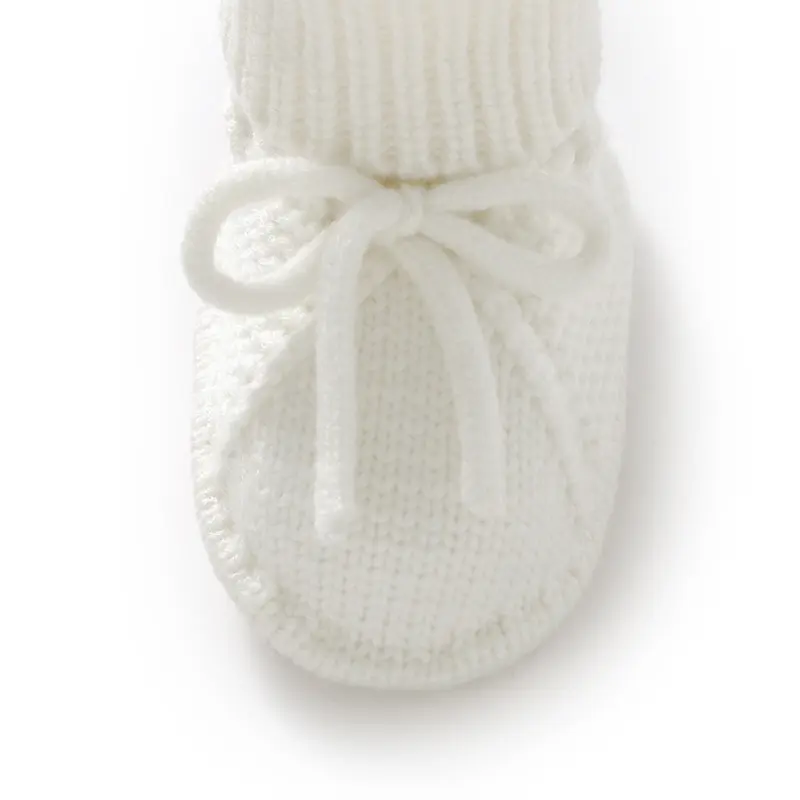 0-18months Baby Girls First Walkers Shoes Soft Sole Knit Newborn Infant Bowknot Prewalkers Hand Crochet Toddler Non-Slip Footwar