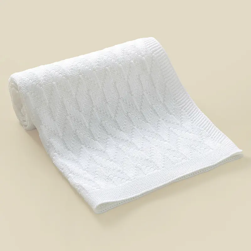 Super Soft Baby Knitted Blankets 90*70cm Newborn Infant Boys Girls Stroller Crib Nap Bedding Cradle Quilts  Dual-Use Toddler Mat