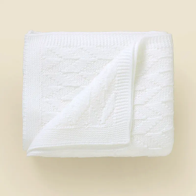 Super Soft Baby Knitted Blankets 90*70cm Newborn Infant Boys Girls Stroller Crib Nap Bedding Cradle Quilts  Dual-Use Toddler Mat