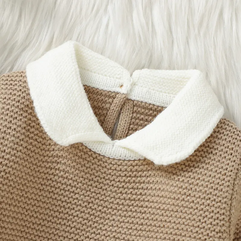 Baby Boy Girl Knit Sweaters Clothes Autumn Winter Fashion Turtle Neck Long Sleeve Newborn Infant Pullovers Tops Toddler Knitwear