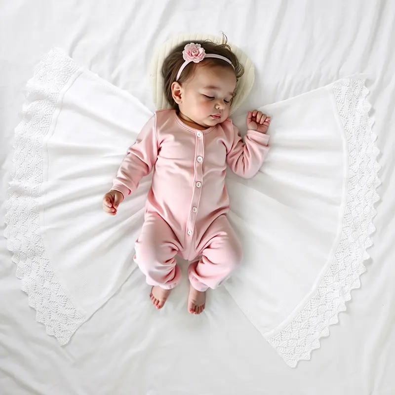 Baby Blankets for Newborn Boys Girls Cotton Stroller Crib Swaddle Wrap Quilts 90*70cm Knitted Infant Netural Receiving Mat Cover