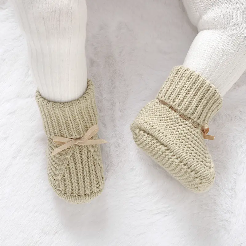 Baby Crib Shoes Newborn Boys Girls Casual First Walker 0-12 Months Soft Soles Anti-Slip Infant Prewalkers Children Sock Footwear