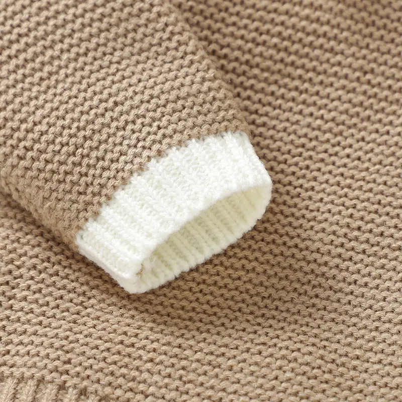 Baby Boy Girl Knit Sweaters Clothes Autumn Winter Fashion Turtle Neck Long Sleeve Newborn Infant Pullovers Tops Toddler Knitwear