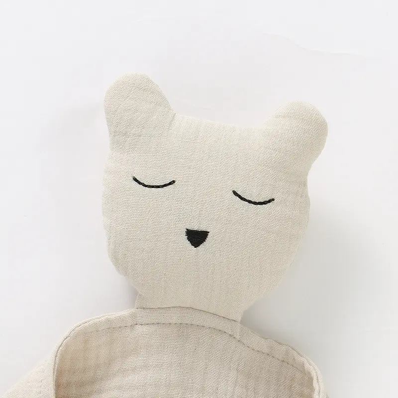 Newborn Baby Security Blanket Adorable Doll Infant Bebes Boys Girls Handkerchief Sleeping Cuddling Toys Soft Cotton Shower Gifts