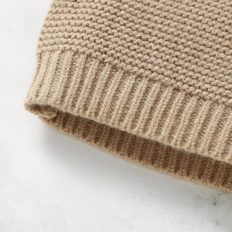 Baby Boy Girl Knit Sweaters Clothes Autumn Winter Fashion Turtle Neck Long Sleeve Newborn Infant Pullovers Tops Toddler Knitwear