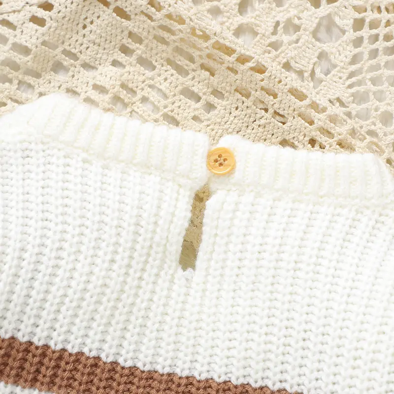 Baby Girls Knitted Sweaters Autumn Casual Round Neck Long Sleeve Newborn Infant Boys Pullovers Jumpers 1-3Y Toddler Knitwear Top