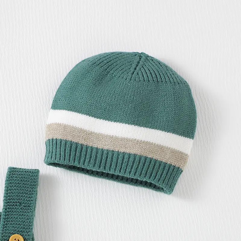 Baby Bodysuits Clothes Spring Fall Sleeveless Knitted Newborn Infant Boys Girls Onesie Hats Outfits Sets 0-18m Toddler Jumpsuits