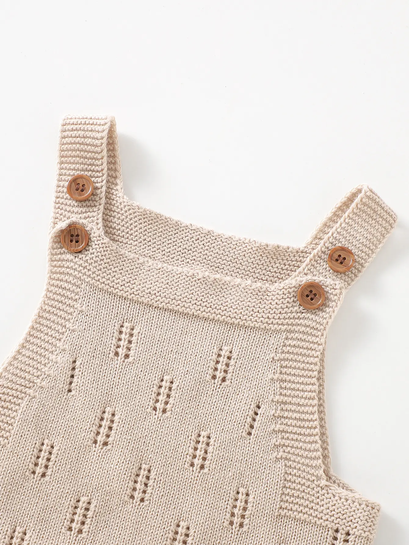 Newborn Baby Cotton Rompers Hats Outfits Sets 0-18m Solid Camel Sleeveless Knitted Infant Boy Girl Jumpsuits 2pc Toddler Clothes