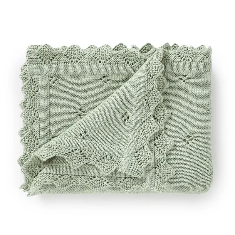 Baby Knitted Blankets Cotton 90*70cm Newborn Boy Girl Swaddle Wrap Best Comfort All Seasons Infant Unisex Stroller Bedding Cover