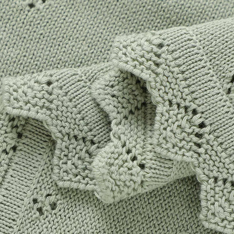 Baby Knitted Blankets Cotton 90*70cm Newborn Boy Girl Swaddle Wrap Best Comfort All Seasons Infant Unisex Stroller Bedding Cover