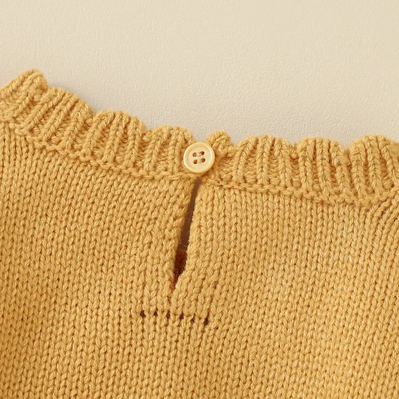 Infant Bodysuits Spring Autumn Long Sleeve Knit Newborn Boys Girls Onesie Tops One Pieces Toddler Unisex Jumpsuits Outfits 0-18m