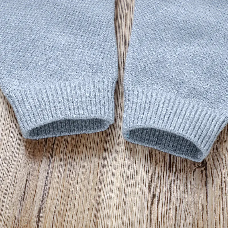 Baby Sleeveless Rompers Fall Winter Bear Knitted Newborn Infant Boys Girls Pajamas Jumpsuits Outfits One Piece Kid Clothes 0-18m