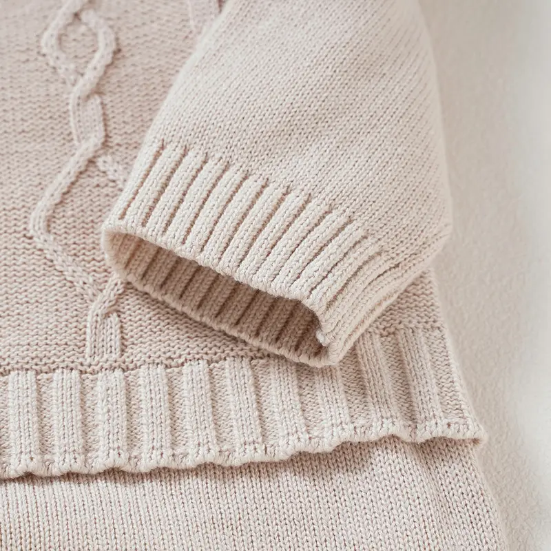 Fashion Baby Boys Gentlemen Style Rompers Clothes Autumn Turtle Neck Long Sleeves Knitting Newborn Infant Cotton Jumpsuits 0-18m